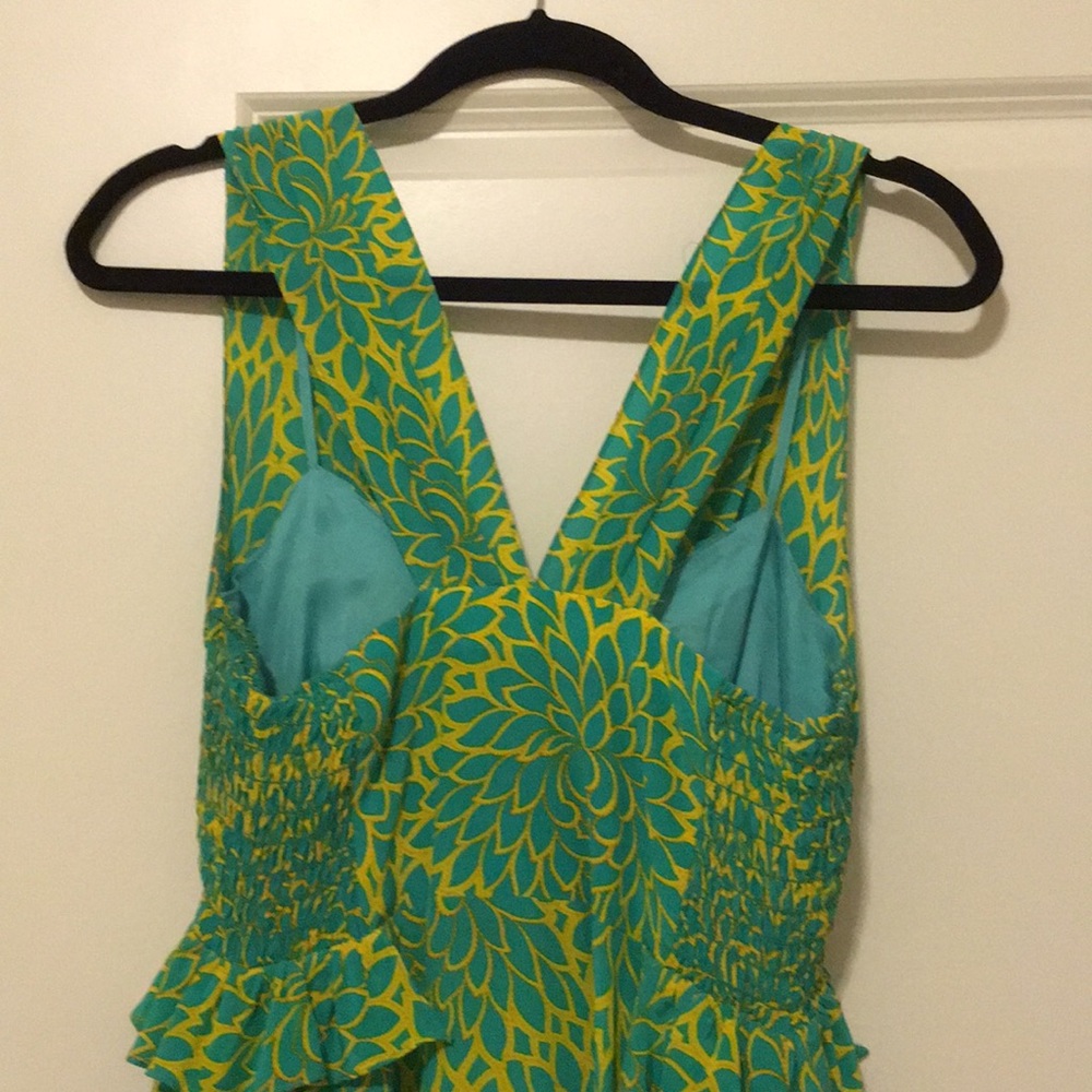 Nannette Lepore mini print dress with ruffle hems - Picture 6 of 8
